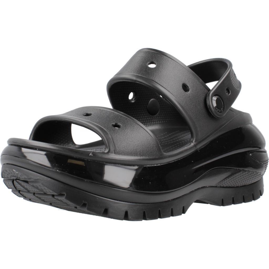 Chinelos crocs modelo classic mega crush sandal cor preto