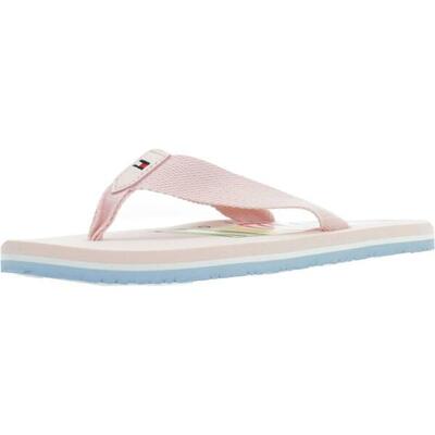 Infradito Tommy Hilfiger Modello Logo Flip Plop Colore Rosa