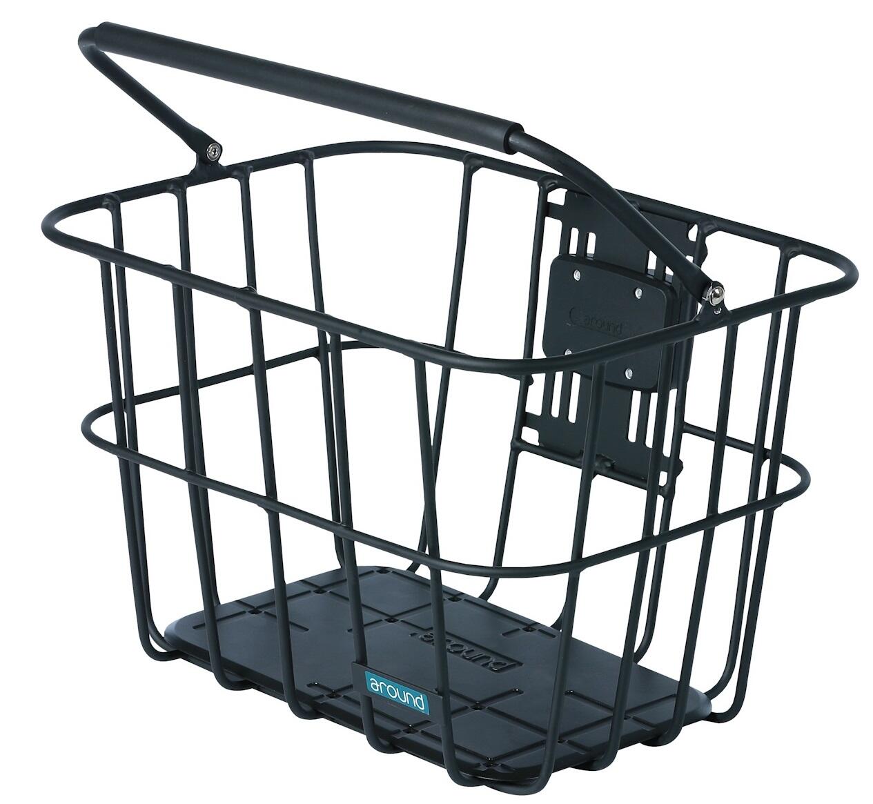 Ronde mand aluminium mat zwart met afneembare stuurbochthouder 2/4