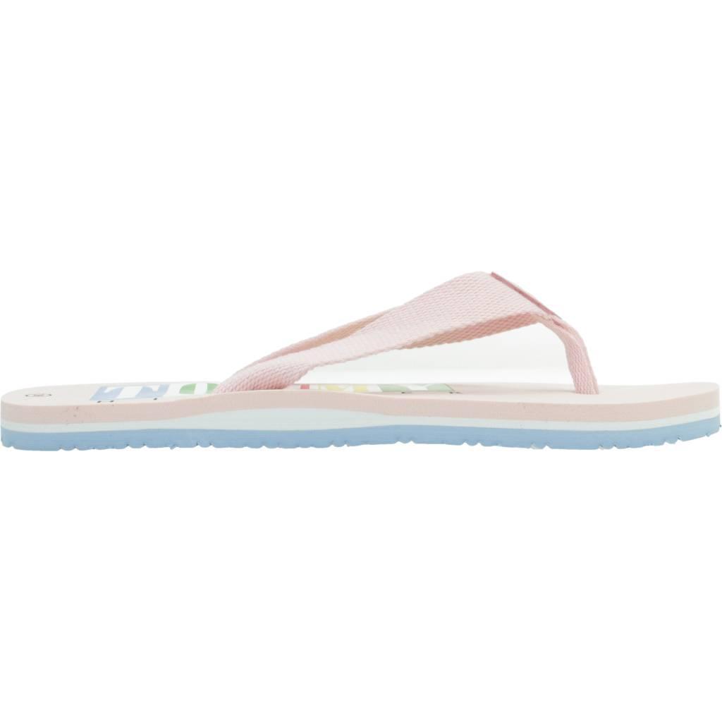 Claquettes Tommy Hilfiger Modèle Logo Flip Plop Couleur Rose 4/5