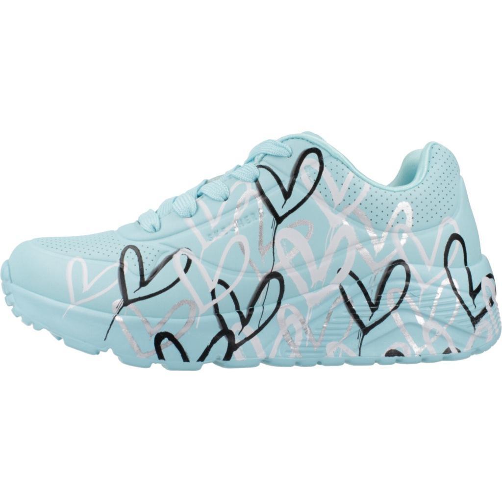 Baskets Skechers Modèle Uno Lite - Metallic Couleur Bleu 2/5