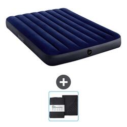 Matelas gonflable Intex Classic - 2P - 191x137x25 cm + Accessoires CB22