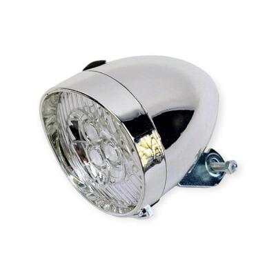 Xtrabike koplamp chroom 3led batterij voor fietsen
