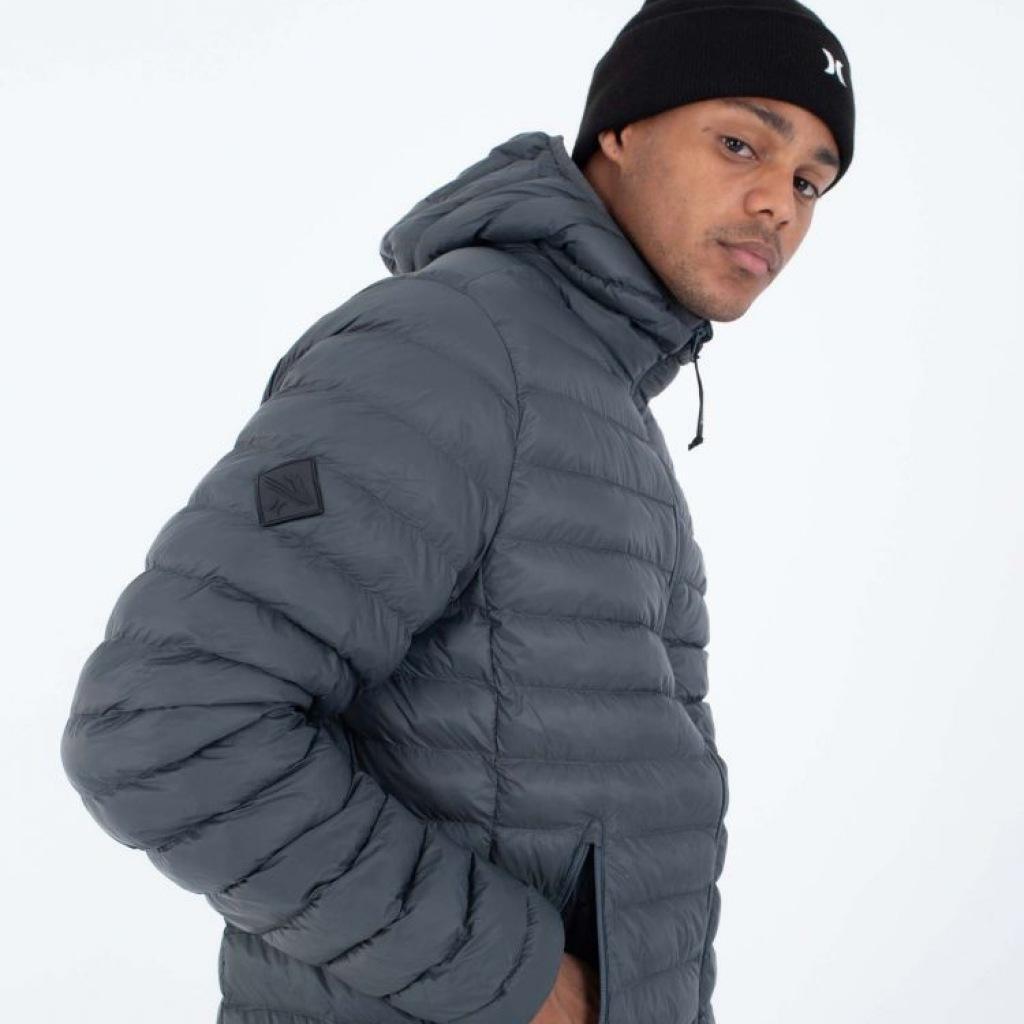 Chaquetas Hombre Hurley Campbell Puffer Gris 2/5