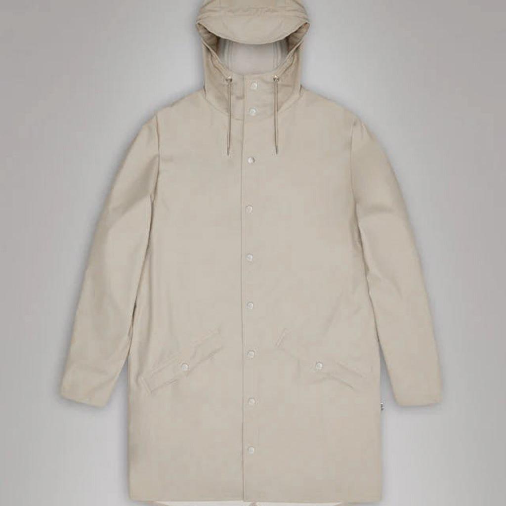 Veste Rains Modèle Long Jacket W3 Couleur Gris 2/7