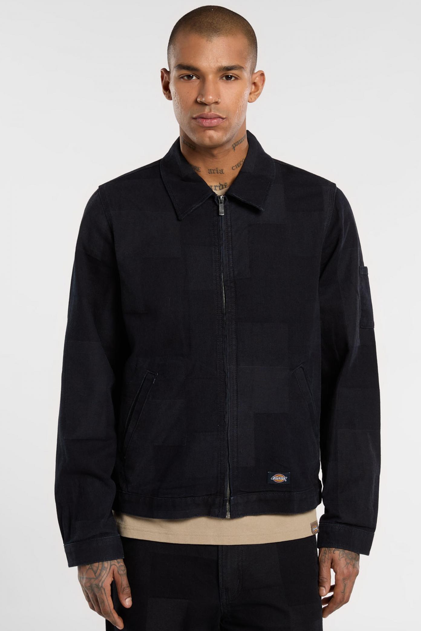 Giacca Dickies Modello Dk0a4z75rin1 Jacquard Eisenhower Colore Nero 5/5