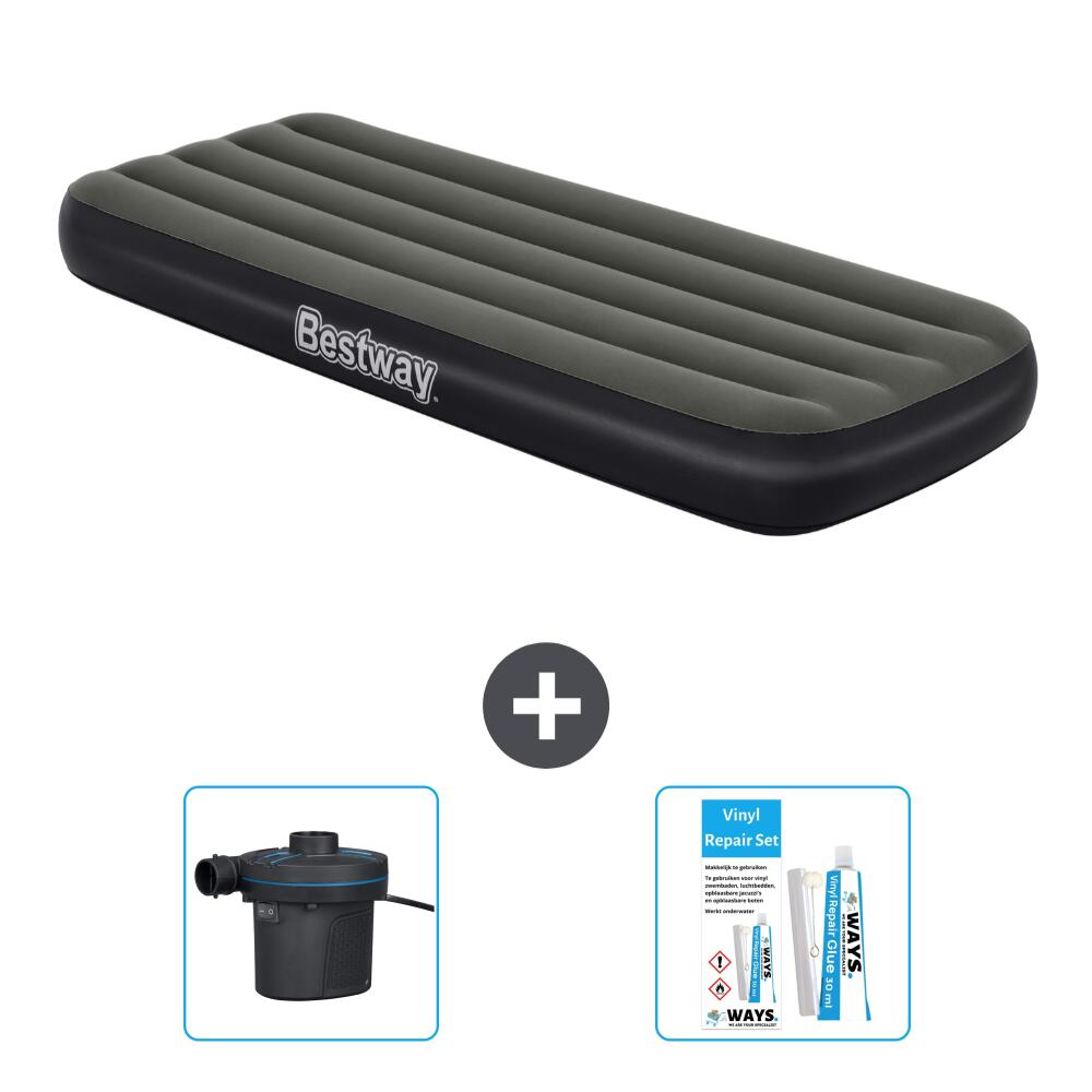 Luchtbed Bestway - 1P -  185x76x25 cm + Accessoires CB14 1/4
