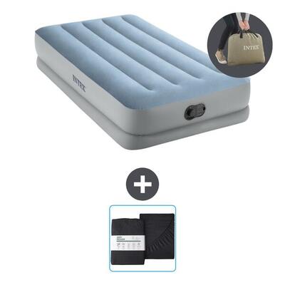 Luchtbed intex mid-rise comfort - 1p - 191x99x36 cm + accessoire cb22