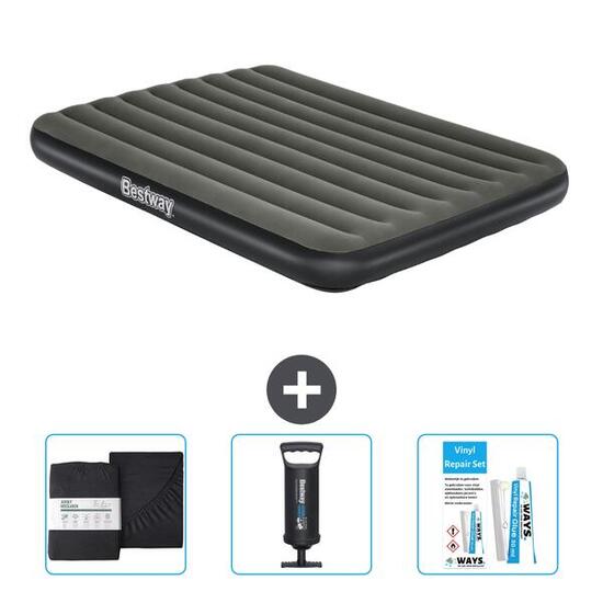 Matelas gonflable Bestway - 2P - 203x152x25 cm + Accessoires CB7