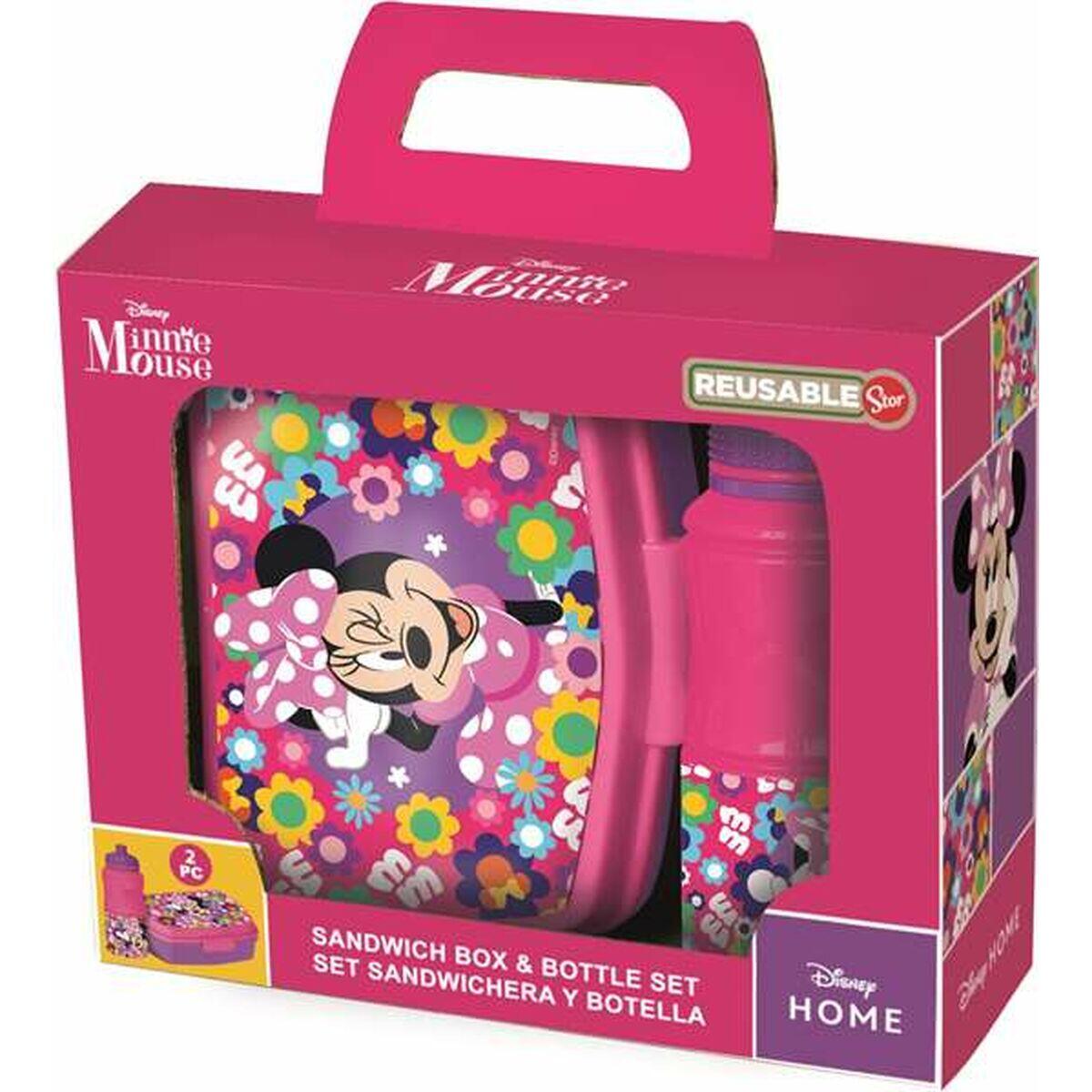 Disney - Gamelle Avec Gourde Minnie Mouse Bold Florals - Boîte Alimentaire - Multicolore - Taille Unique - Decathlon