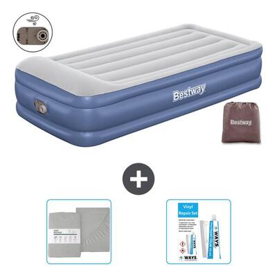 Luchtbed bestway - 1p - 191x97x46 cm + accessoires cb37