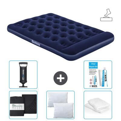 Luchtbed intex downy - 2p - 191x137x25 cm + accessoires cb5