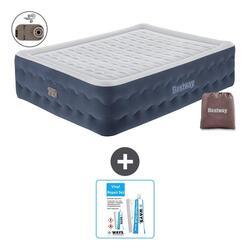 Matelas gonflable Bestway - 2P - 203x152x51 cm + Accessoires CB21