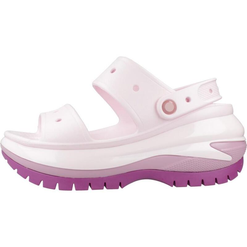 Claquettes Crocs Modèle Classic Mega Crush Sandal Couleur Rose