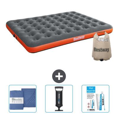 Luchtbed bestway - 2p - 203x152x22 cm + accessoires cb34