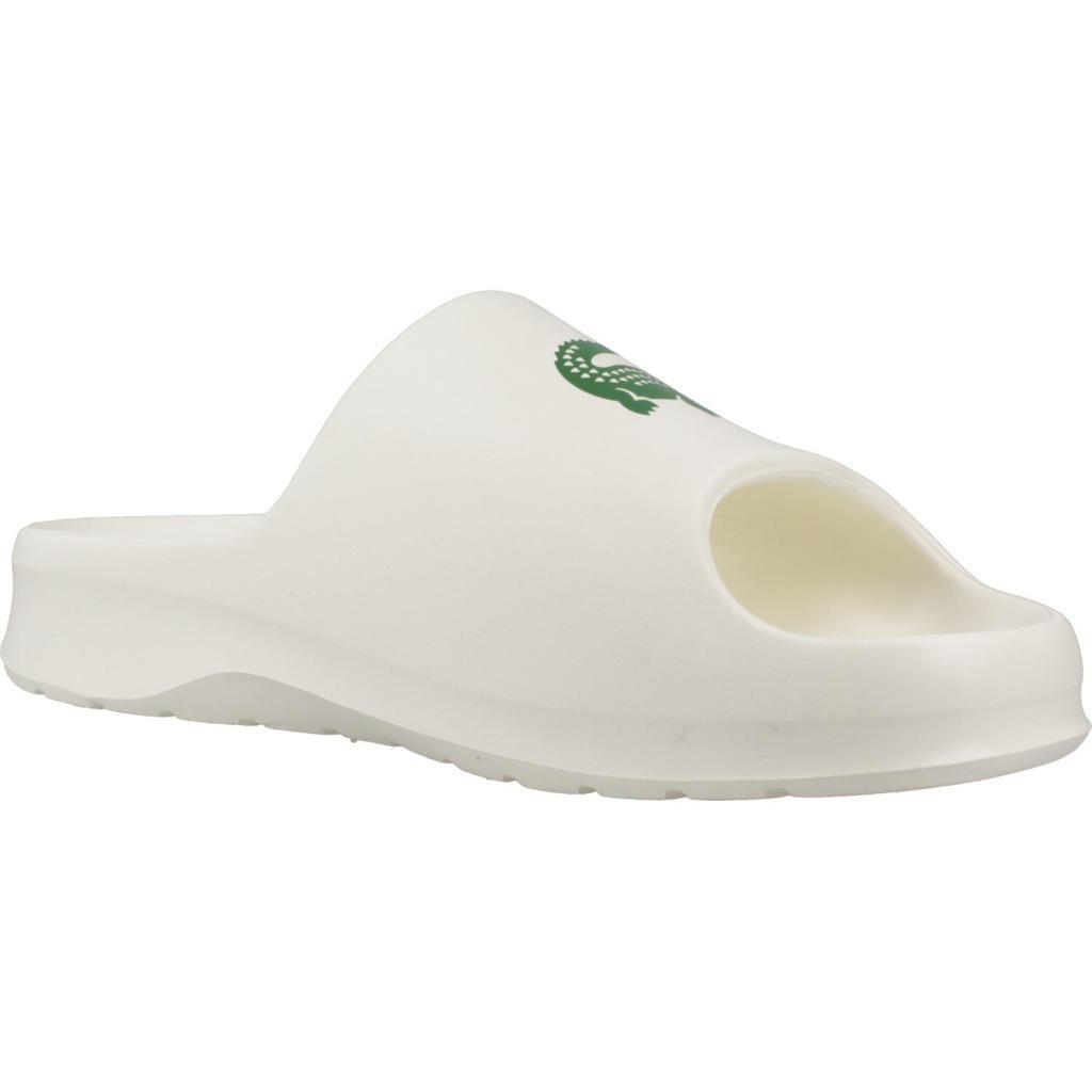 Claquettes Lacoste Modèle Mens Serve Slide 2.0 Couleur Blanc 5/5