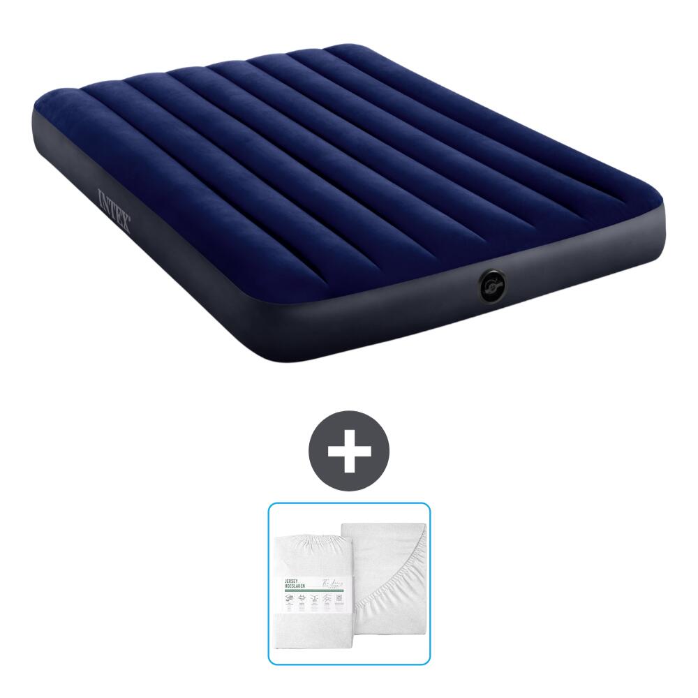 INTEX Luchtbed Intex Classic - 2P - 191x137x25 cm + Accessoire CB24