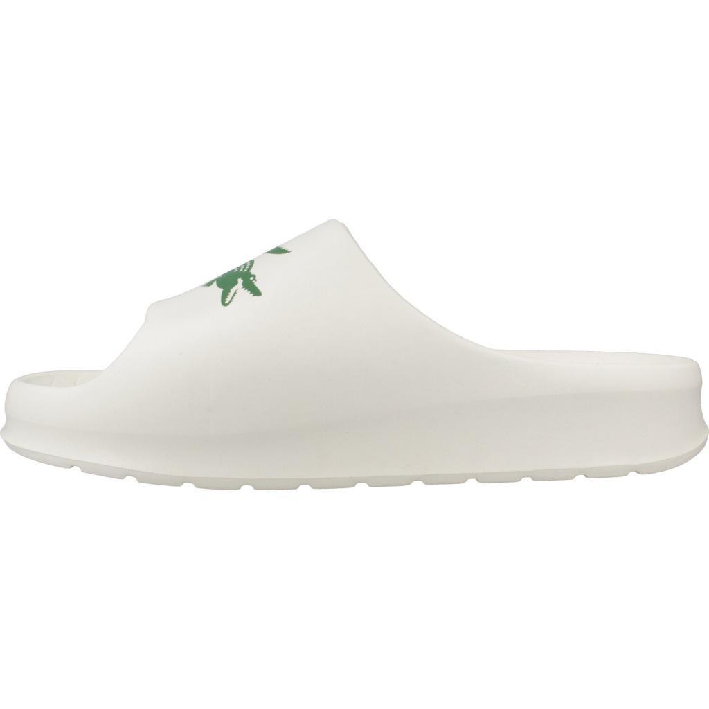 Claquettes Lacoste Modèle Mens Serve Slide 2.0 Couleur Blanc 2/5