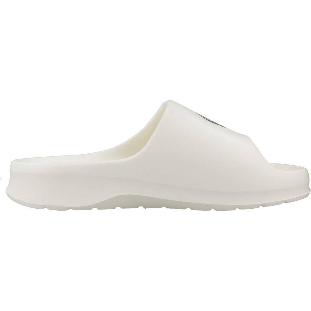 Claquettes Lacoste Modèle Mens Serve Slide 2.0 Couleur Blanc 4/5