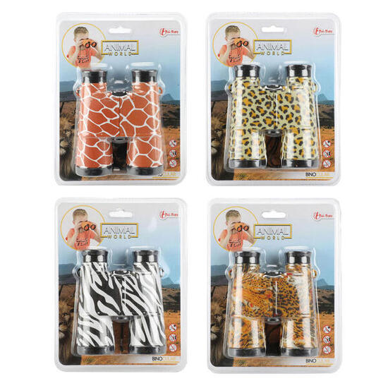 TOI-TOYS Tierwelt Fernglas mit niedlichem Tierdruck