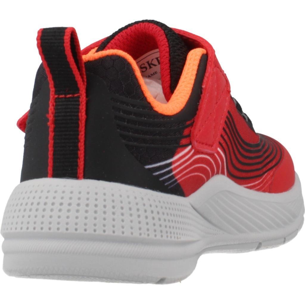 Ténis Skechers Modelo Microspec Advance Cor Vermelho 3/5