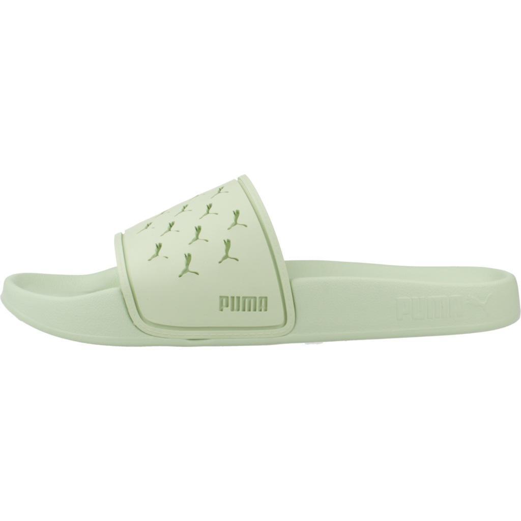 Claquettes Puma Modèle Leadcat 2.0 Cut Out Couleur Vert 2/5