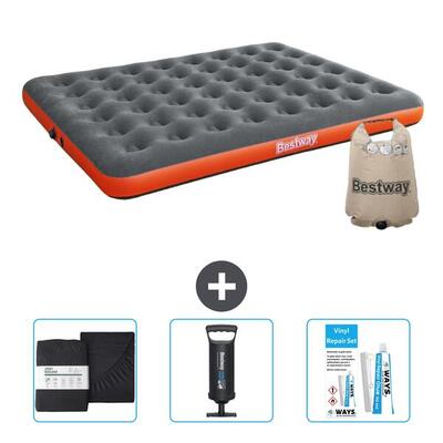 Luchtbed bestway - 2p - 203x152x22 cm + accessoires cb7