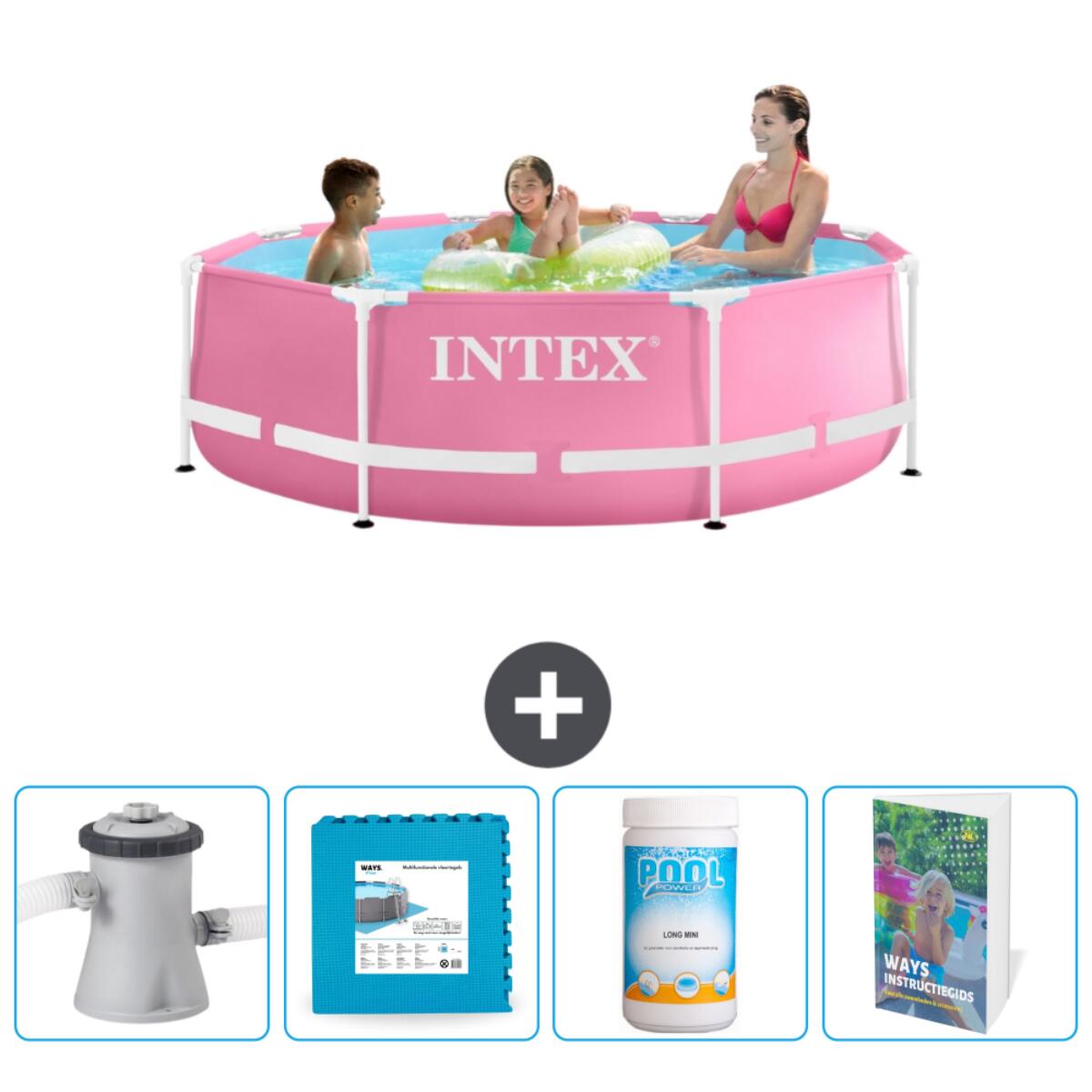 INTEX Frame Zwembad Rond - 244x76 cm + Accessoires CB130