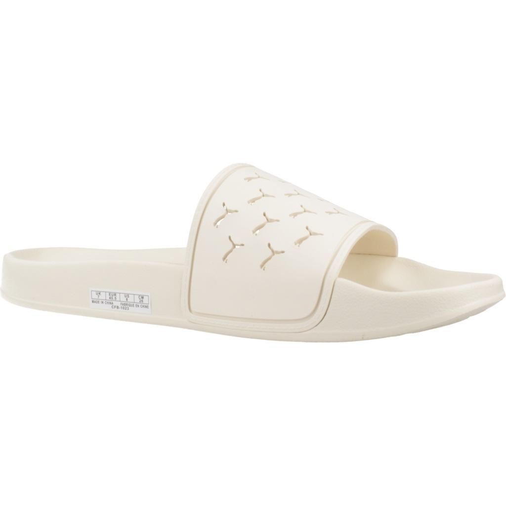 Claquettes Puma Modèle Leadcat 2.0 Cut Out Couleur Beige 5/5