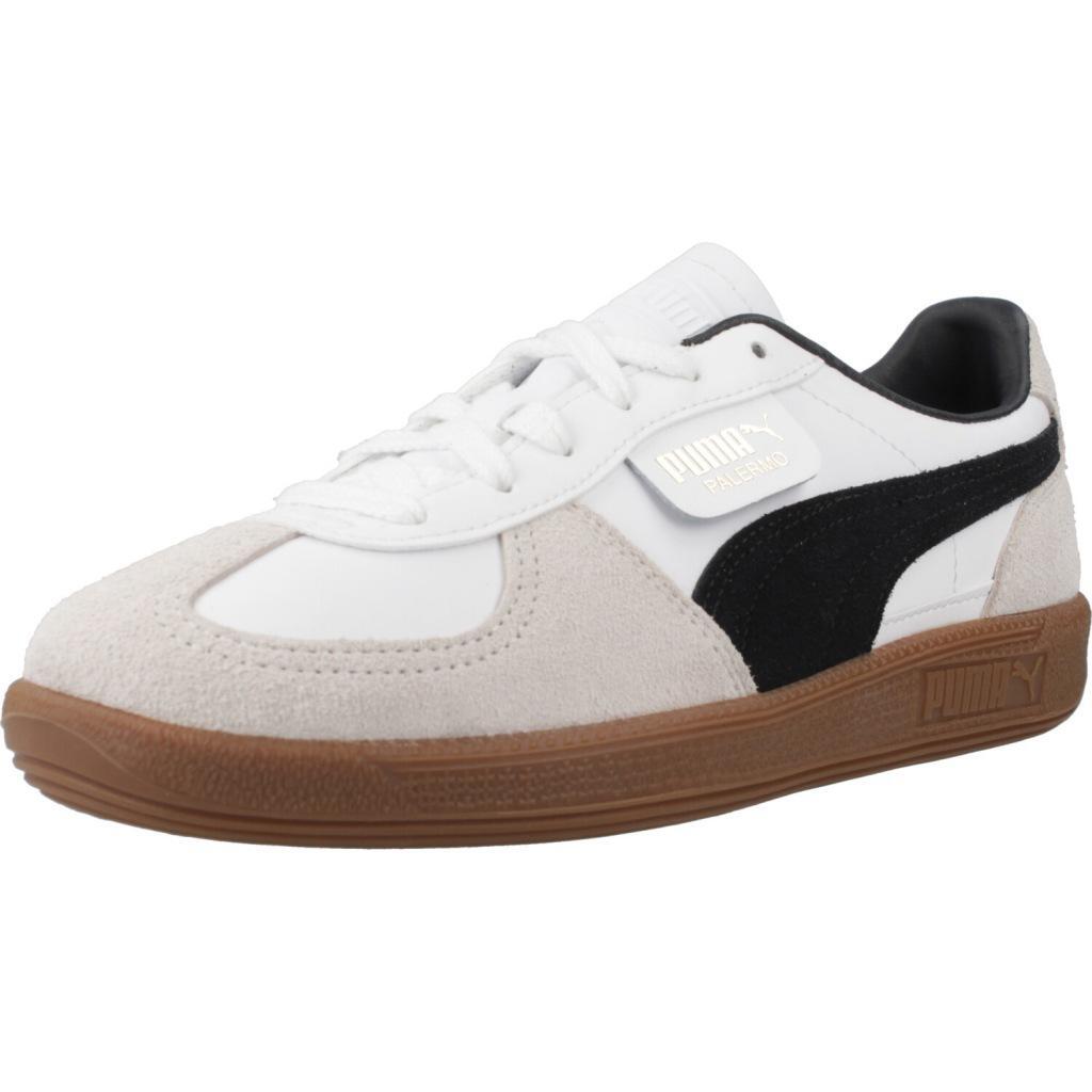 Baskets Puma Modèle Palermo Lth Jr Couleur Blanc 1/7