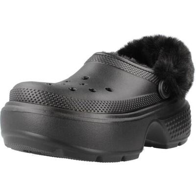 Zuecos Mujer Crocs Stomp Lined Clog Negro
