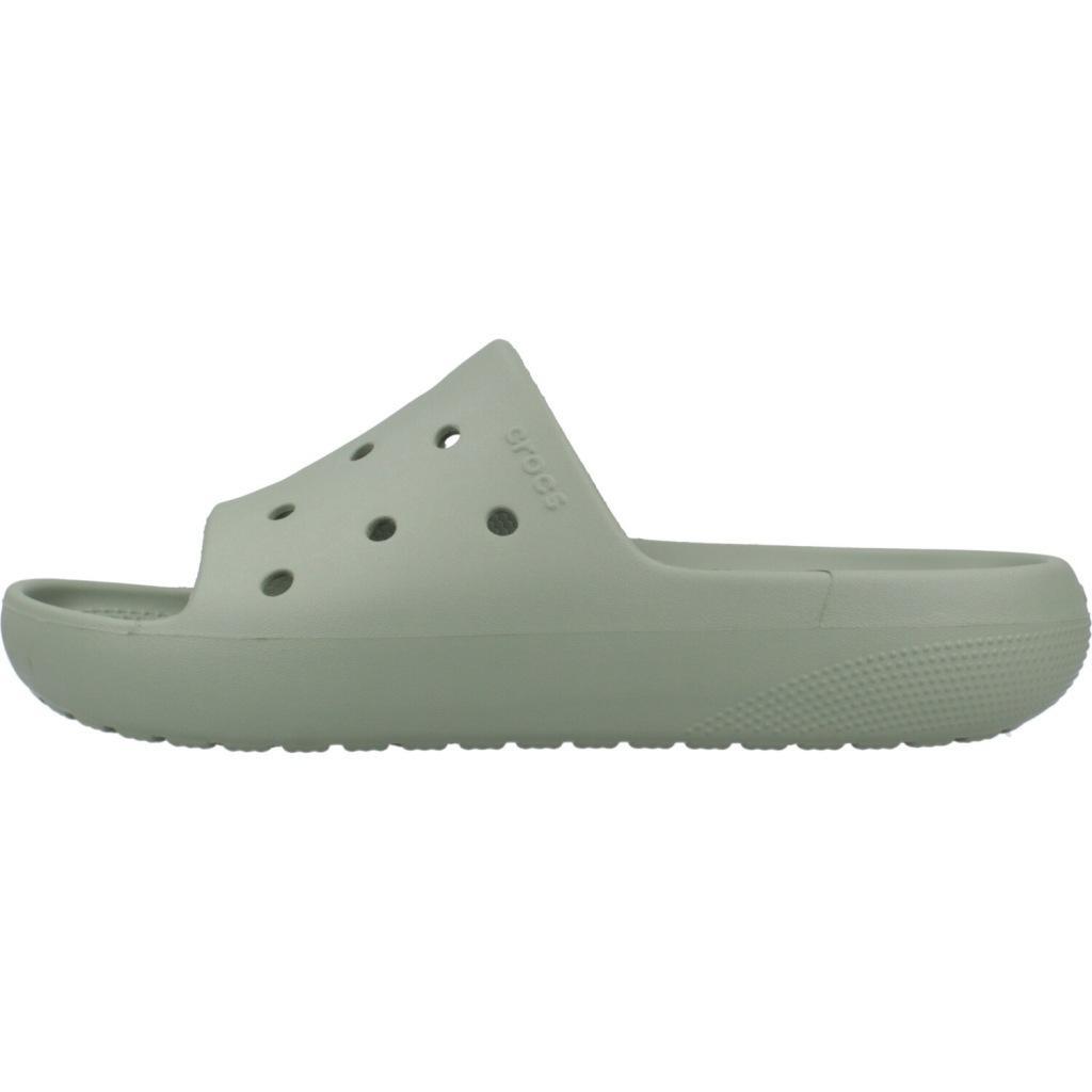 Claquettes Crocs Modèle Classic Slide V2 Couleur Vert 2/5