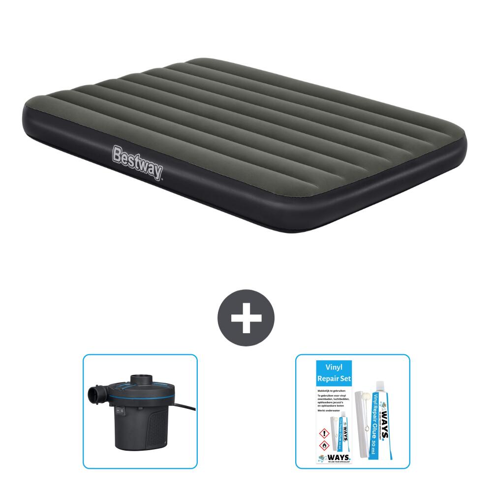 BESTWAY Luchtbed Bestway - 2P -  191x137x25 cm + Accessoires CB14