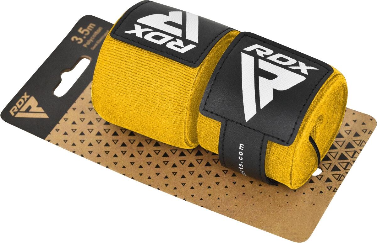 Boxing Hand Wraps RDX IBA-1 Yellow 2.5m 3/5