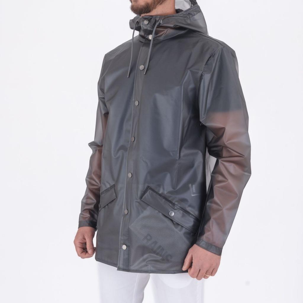 Veste Rains Modèle Jacket V3 Couleur Gris 2/5