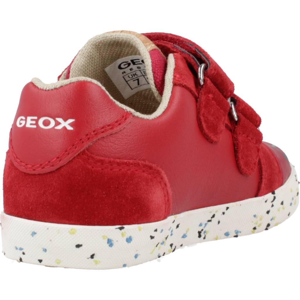 Buty GEOX B.C NAPPA + SUEDE Czerwony 3/5