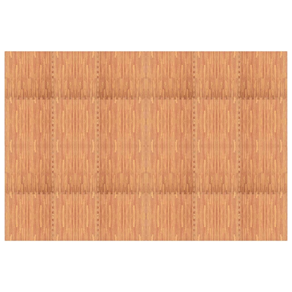 Vidaxl Bodenmatten Set 24 - 8.64 m² EVA-Schaum mit Holzmaserung 4/4
