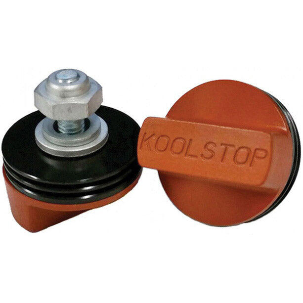 Koolstop International brake pad set, black/salmon.