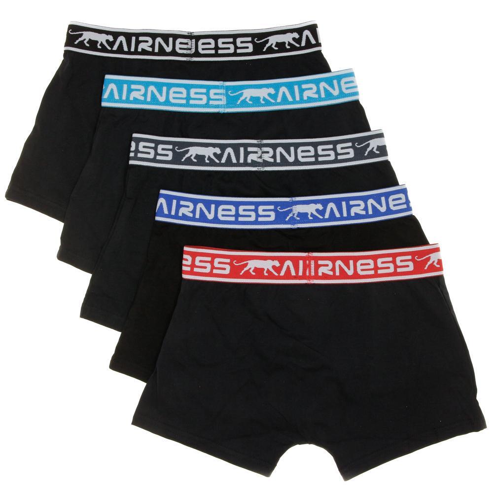 Lot de 5 Boxers Noirs Garçon Airness 2/2