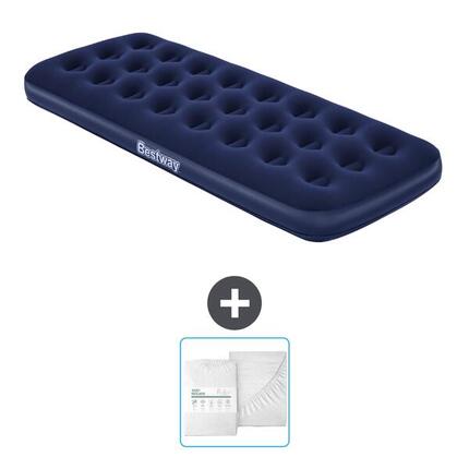 Matelas gonflable Bestway - 1P - 185x76x22 cm + Accessoires CB24