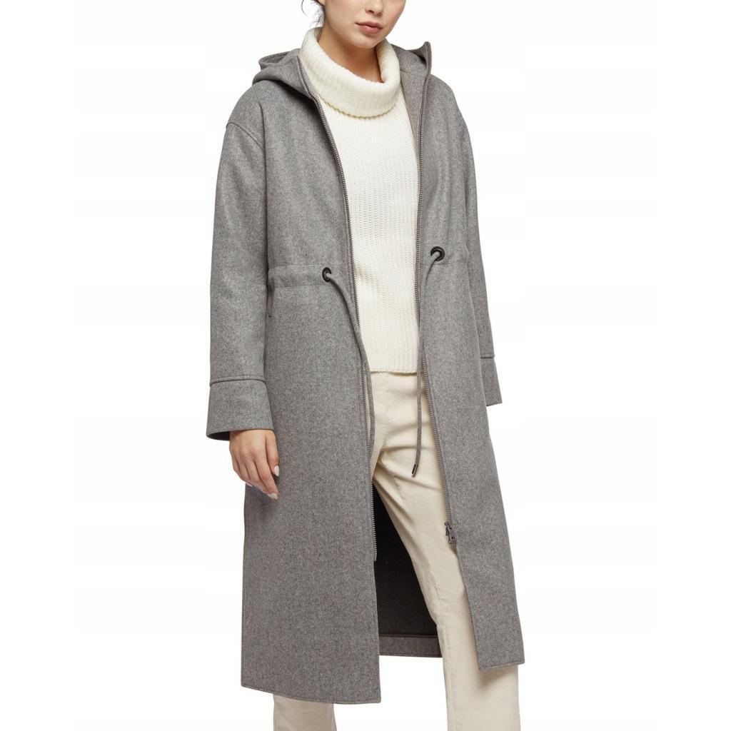 Giacca Geox Modello W Doralea Long Coat Colore Grigio 4/5