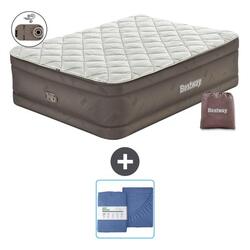 Matelas gonflable Bestway - 2P - 203x152x51 cm + Accessoires CB26