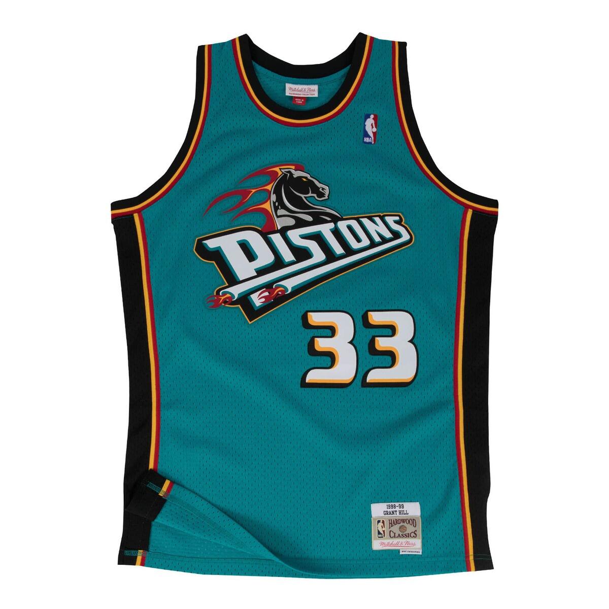 Mitchell & Ness - Maillot Nba Detroit Pistons Grant Hill - Maillot Sans Manche - Bleu|noir - 40 M - Decathlon