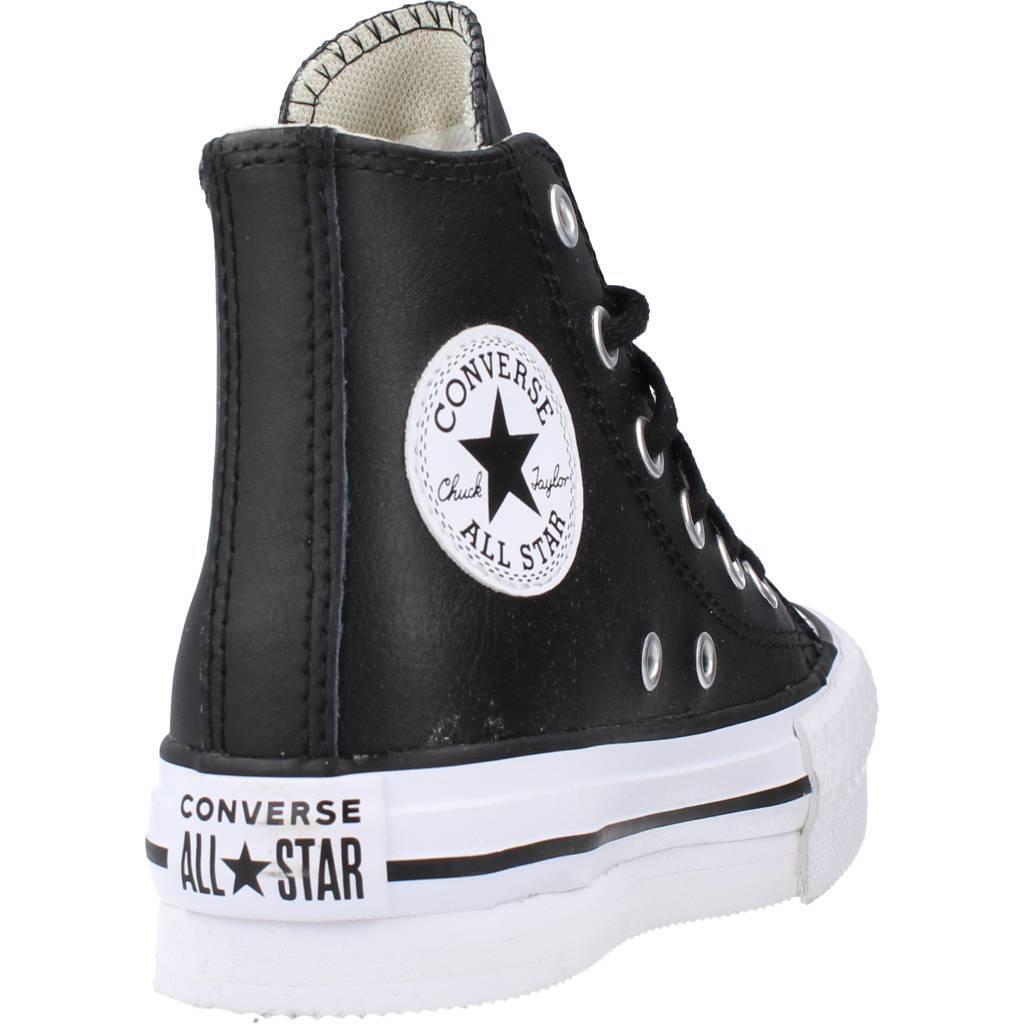 Baskets Converse Modèle Chuck Taylor All Star Lift Platform Couleur Noir 3/5
