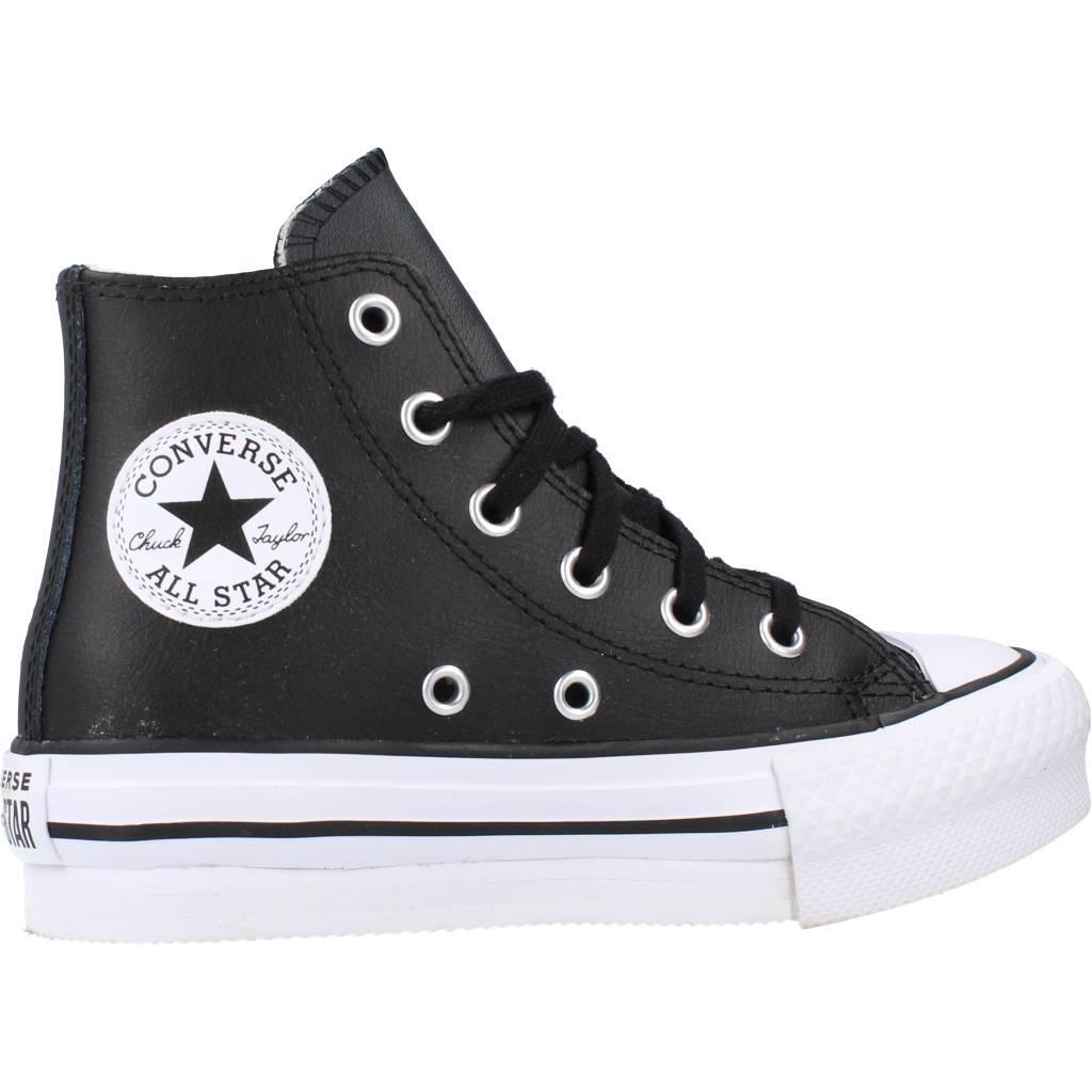 Baskets Converse Modèle Chuck Taylor All Star Lift Platform Couleur Noir 4/5