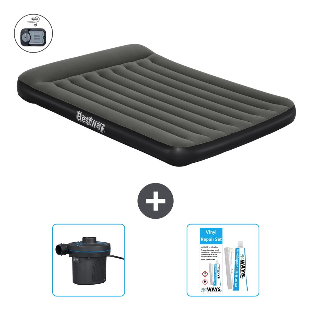 Luchtbed Bestway - 2P -  203x152x30 cm + Accessoires CB14 1/4