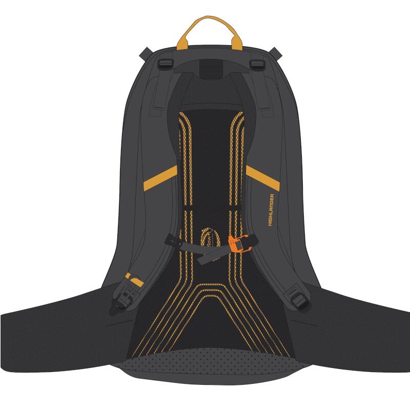 Highlander backpack Vega Rucksack Graphite for men 40 litres - Grey