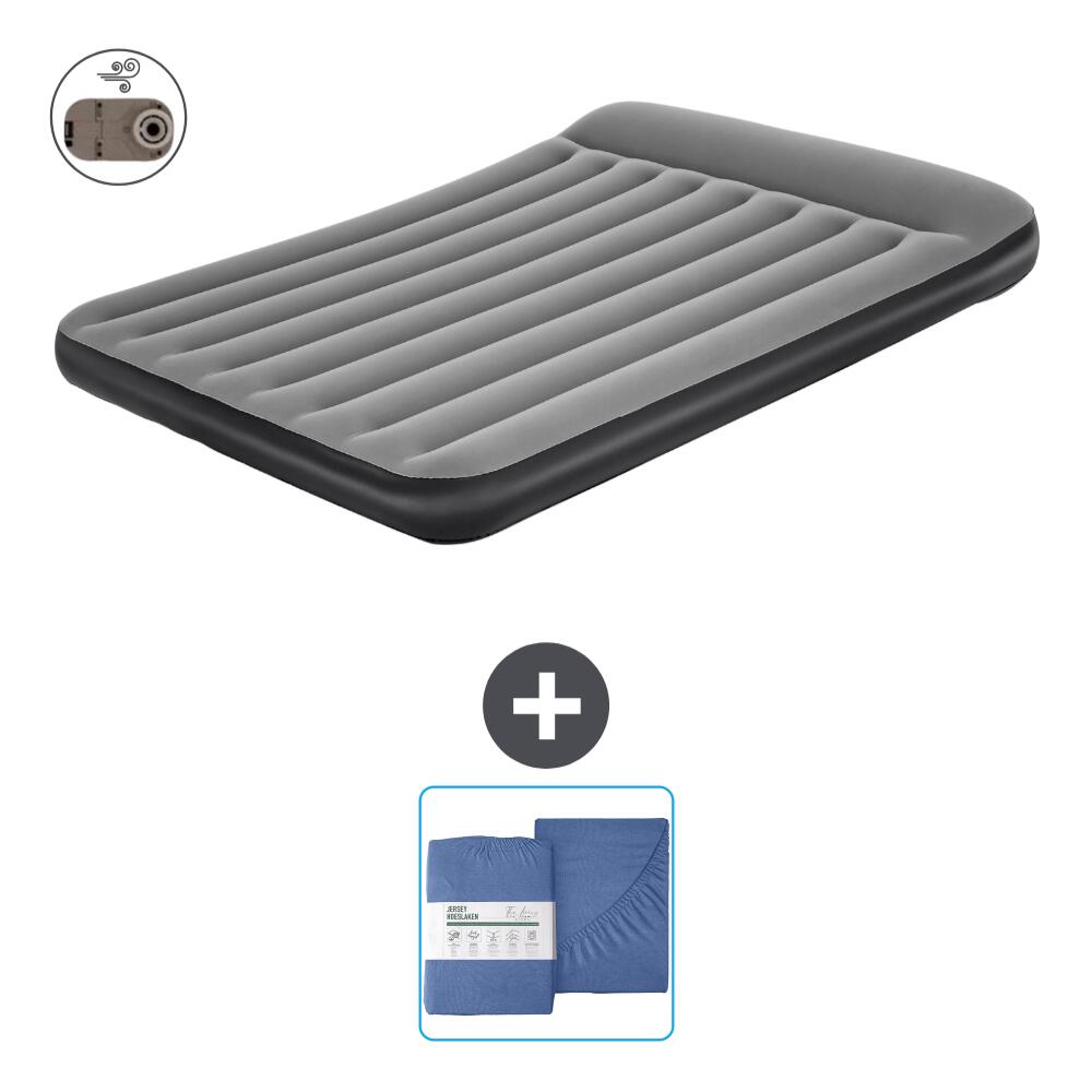 Bestway - Matelas Gonflable Bestway - 2p - 203x152x30 Cm + Accessoires Cb26 - Matelas Gonflable - Noir - No Size - Decathlon