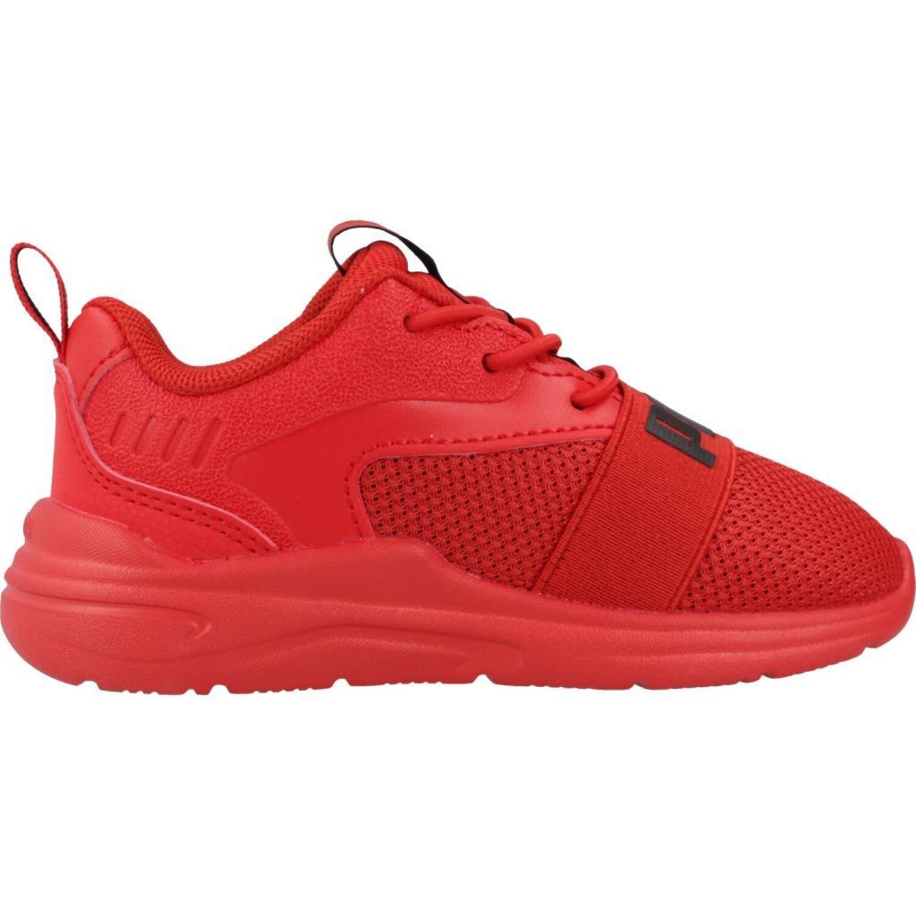 Baskets Puma Modèle Soft Wired 2 Ac Inf Couleur Rouge 4/5