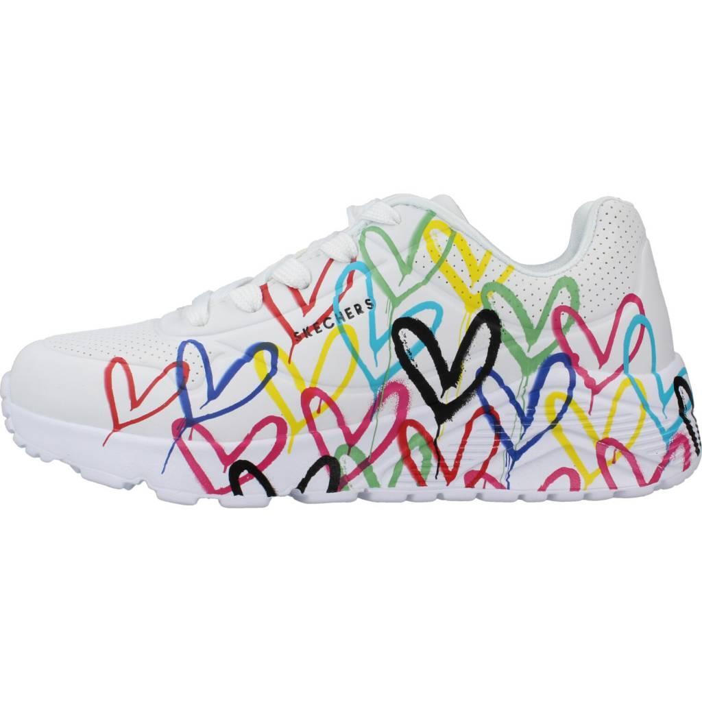 Ténis Skechers Modelo Uno Lite Cor Branco 2/5